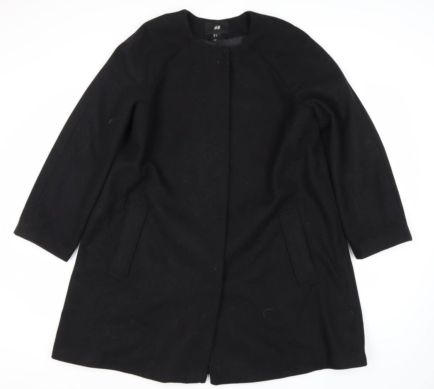 Womens UK Size 12 H&M Black Basic Jacket