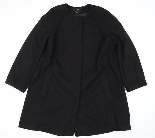 Womens UK Size 12 H&M Black Basic Jacket