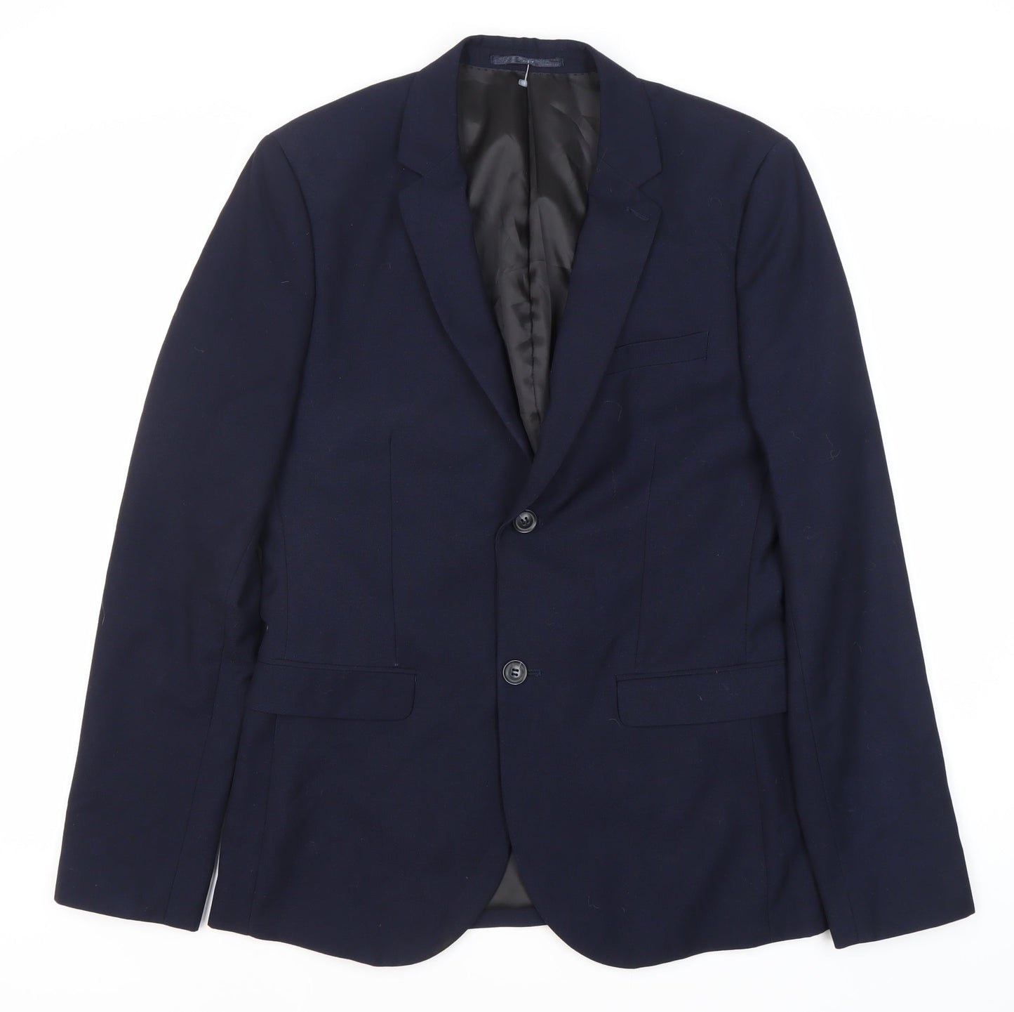 Topman Blue Unisex Slim Fit Suit Jacket Size 38