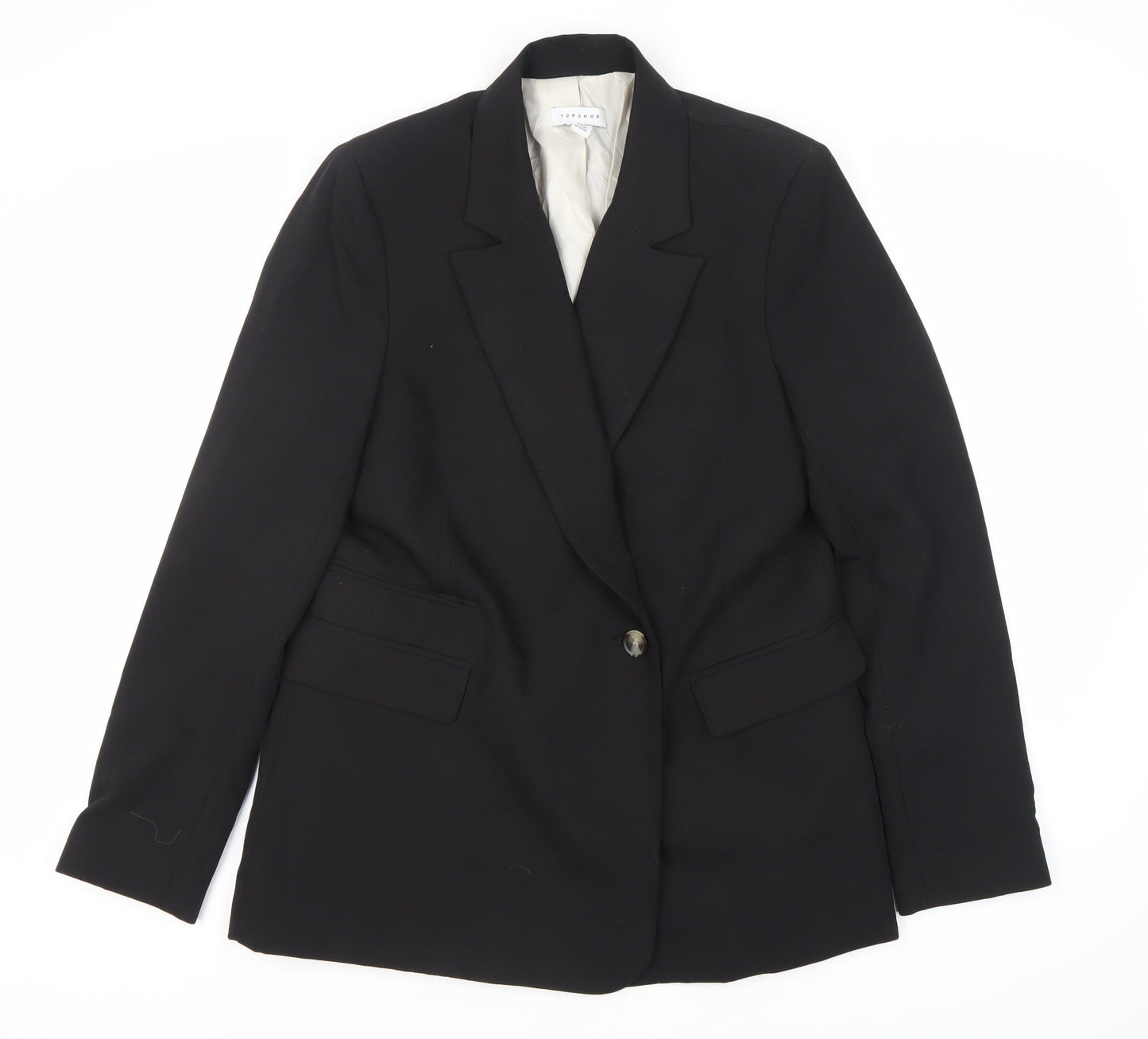 Topshop Women's Black Trouser Suit Size 12