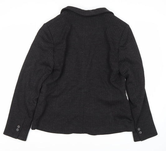 Esprit Women's Black Pinstripe Blazer Size 18