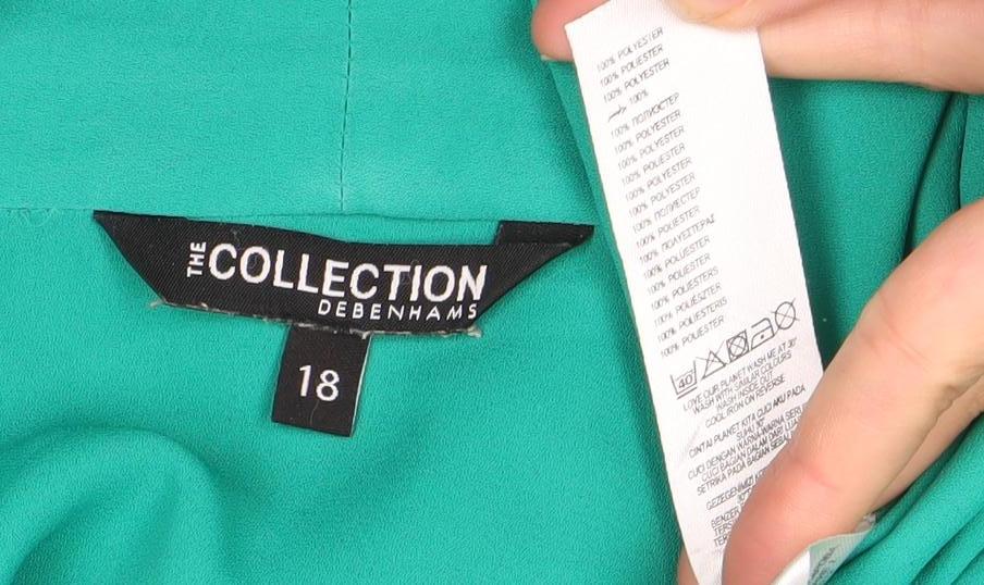 Womens UK Size 18 The Collection Green Wrap