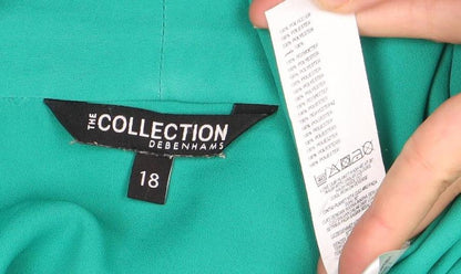 Womens UK Size 18 The Collection Green Wrap