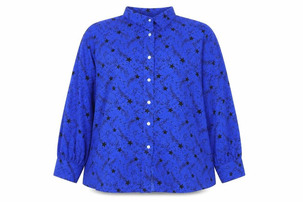 Womens UK Size 14 Marks and Spencer Blue  Button-Up