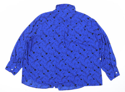 Womens UK Size 14 Marks and Spencer Blue  Button-Up