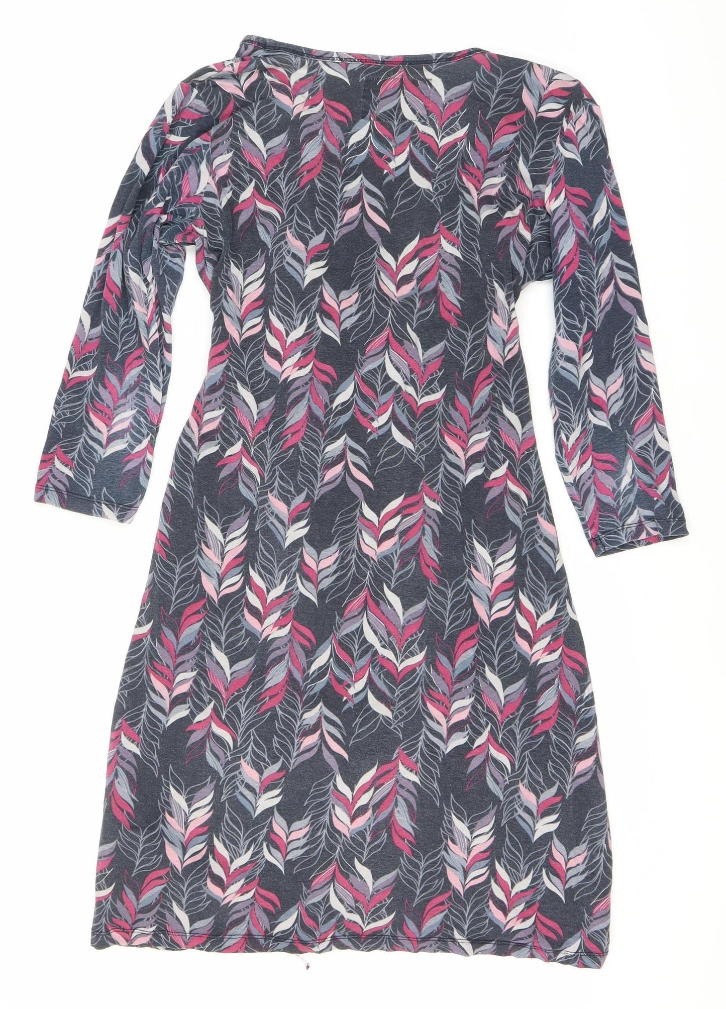 Mantaray Multicoloured Floral Long Sleeve Knit Dress