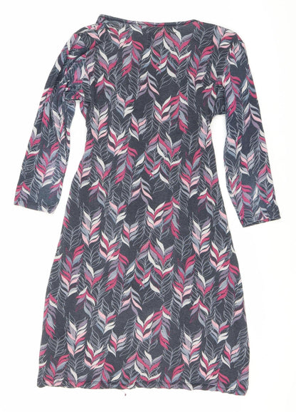 Mantaray Multicoloured Floral Long Sleeve Knit Dress