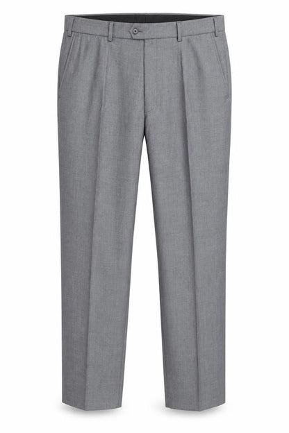 Mens UK Size 40S Charlton Gray Regular Fit Dress Pants Grey Trousers
