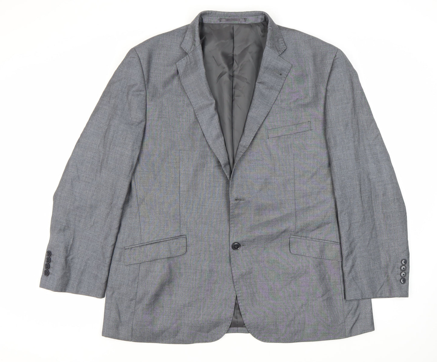 Mens UK Size 46 Charlton Gray Regular Grey Suit Jacket