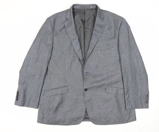 Mens UK Size 46 Charlton Gray Regular Grey Suit Jacket
