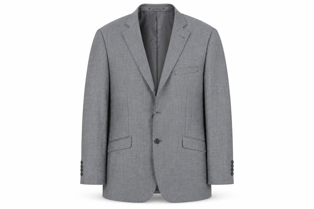 Mens UK Size 46 Charlton Gray Regular Grey Suit Jacket