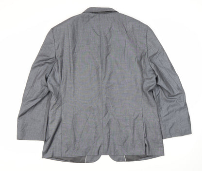 Mens UK Size 46 Charlton Gray Regular Grey Suit Jacket