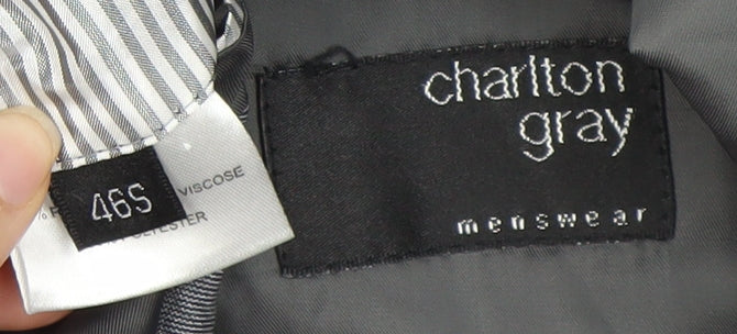 Mens UK Size 46 Charlton Gray Regular Grey Suit Jacket