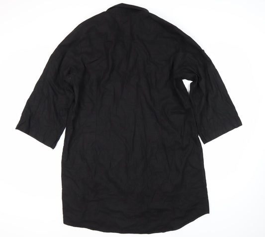 Womens UK Size 3XL Joella Di Marco Black  Button-Up