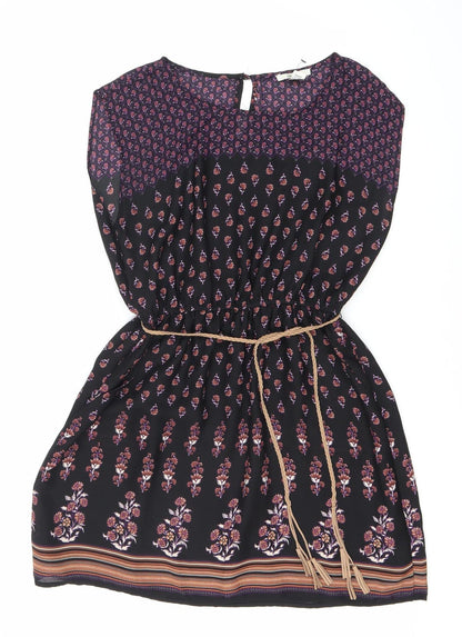 Forever 21 Women's Multicoloured Floral Strapless Dress M