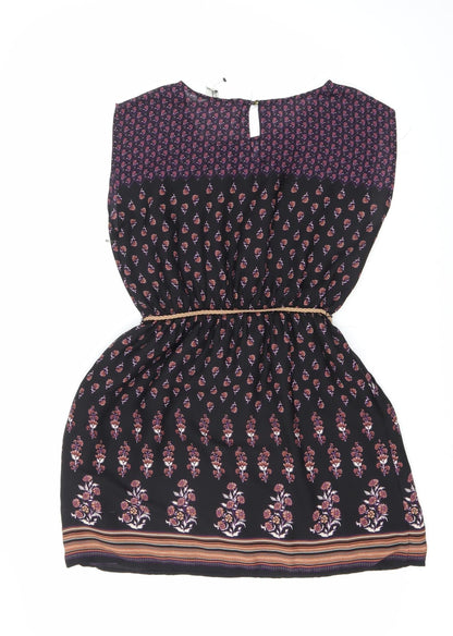 Forever 21 Women's Multicoloured Floral Strapless Dress M