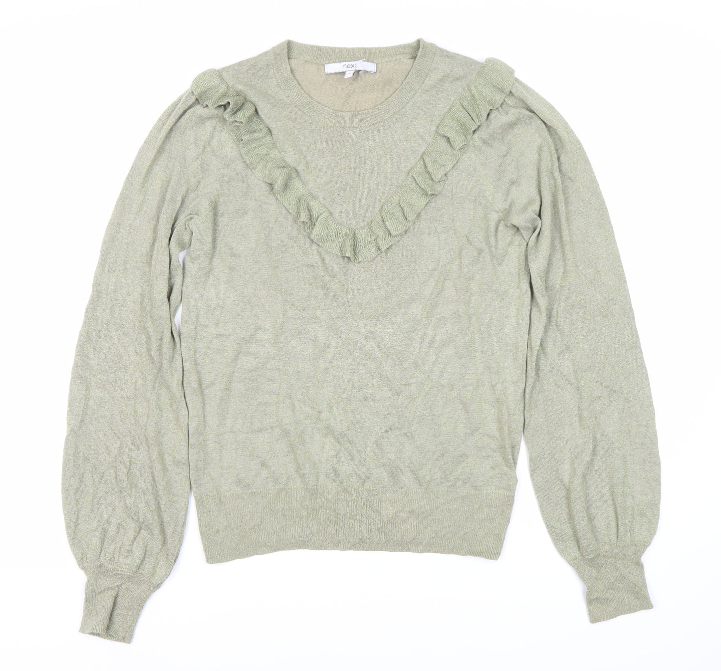 Womens UK Size 10 NEXT Green Pullover Jumper