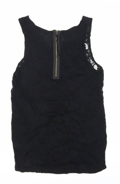 Womens UK Size 10 Topshop Black  Tank
