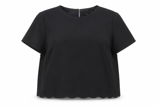Womens UK Size UK 16 New Look Black Basic T-Shirt