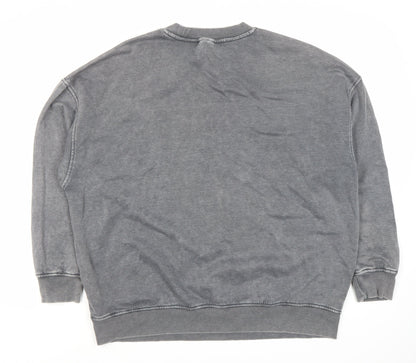 Divided Unisex Grey Pullover Sweatshirt, Size 12
