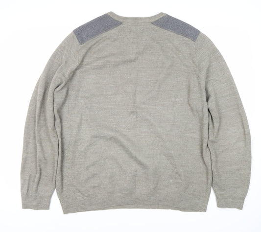 New Look Men’s Grey XL Pullover Jumper