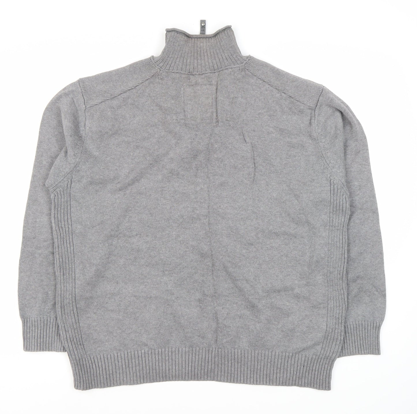 Livergy Men's Grey XL Full Zip Jumper Casual Knit