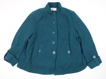 Vanilla Sands Women's Green Mid-Length Jacket Size 22