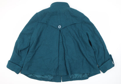 Vanilla Sands Women's Green Mid-Length Jacket Size 22