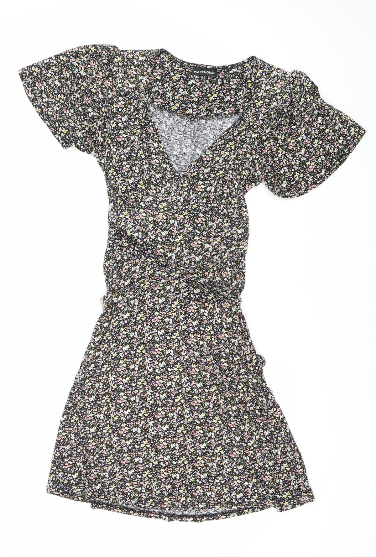 Warehouse Women's Multicoloured Floral Dress Size 6