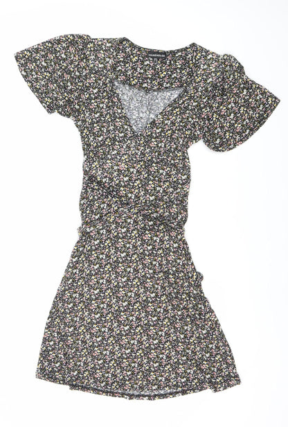 Warehouse Women's Multicoloured Floral Dress Size 6