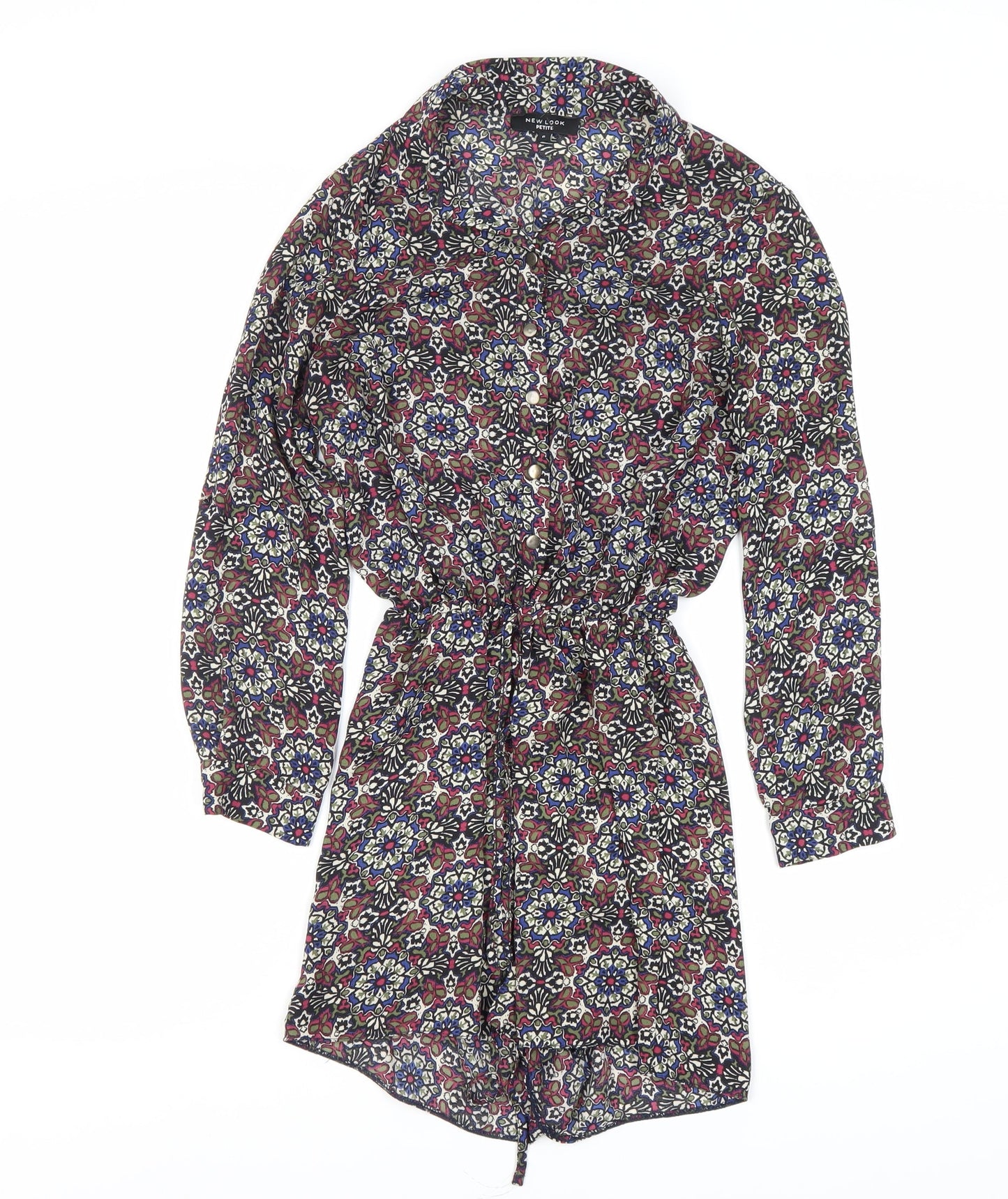 New Look Women's Multicoloured Floral Playsuit UK 6