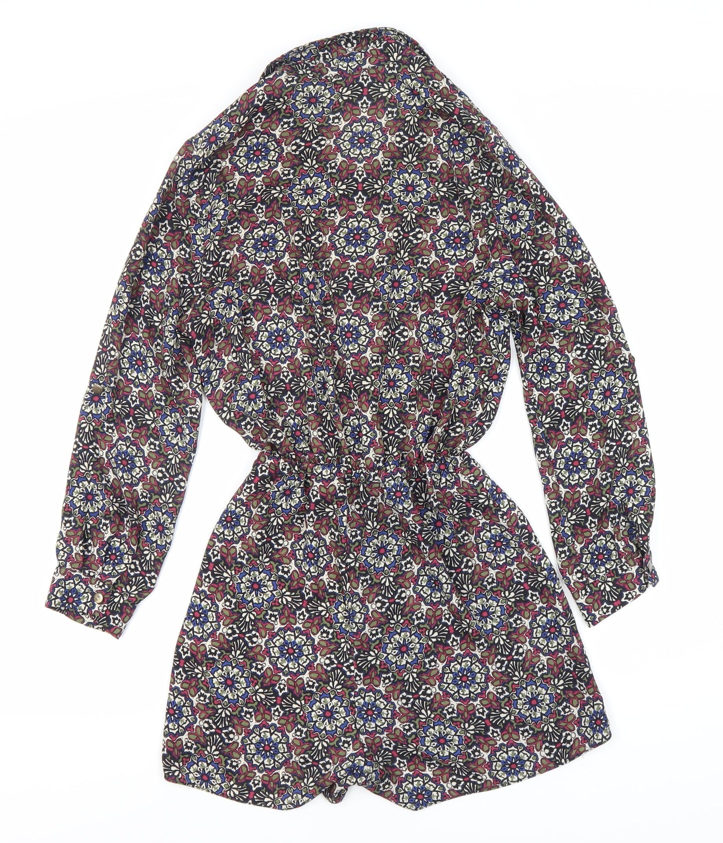 New Look Women's Multicoloured Floral Playsuit UK 6