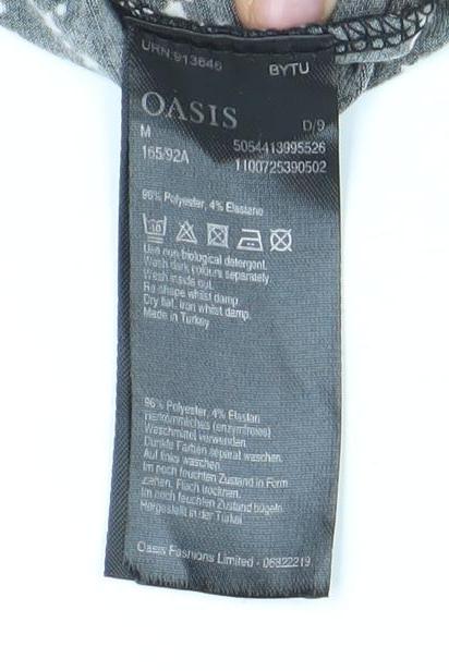 Oasis Women's Black Star Dress, M, Long Sleeve, Lightweight