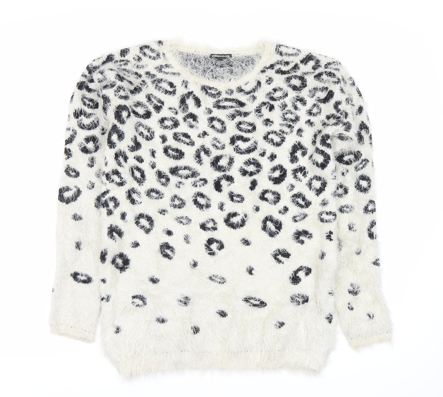 Womens UK Size 8 Warehouse White Pullover Jumper