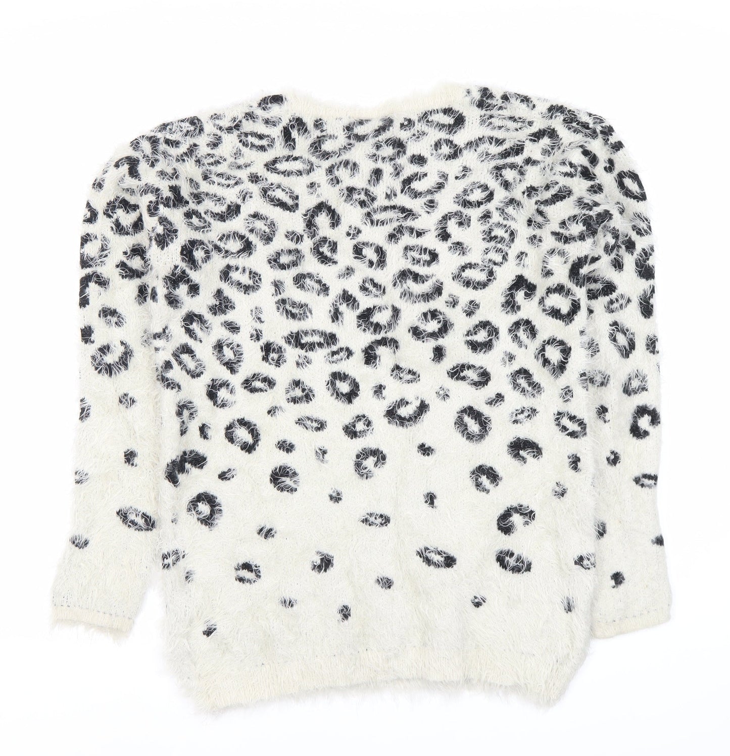 Womens UK Size 8 Warehouse White Pullover Jumper