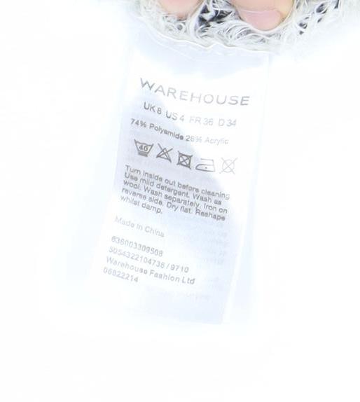 Womens UK Size 8 Warehouse White Pullover Jumper