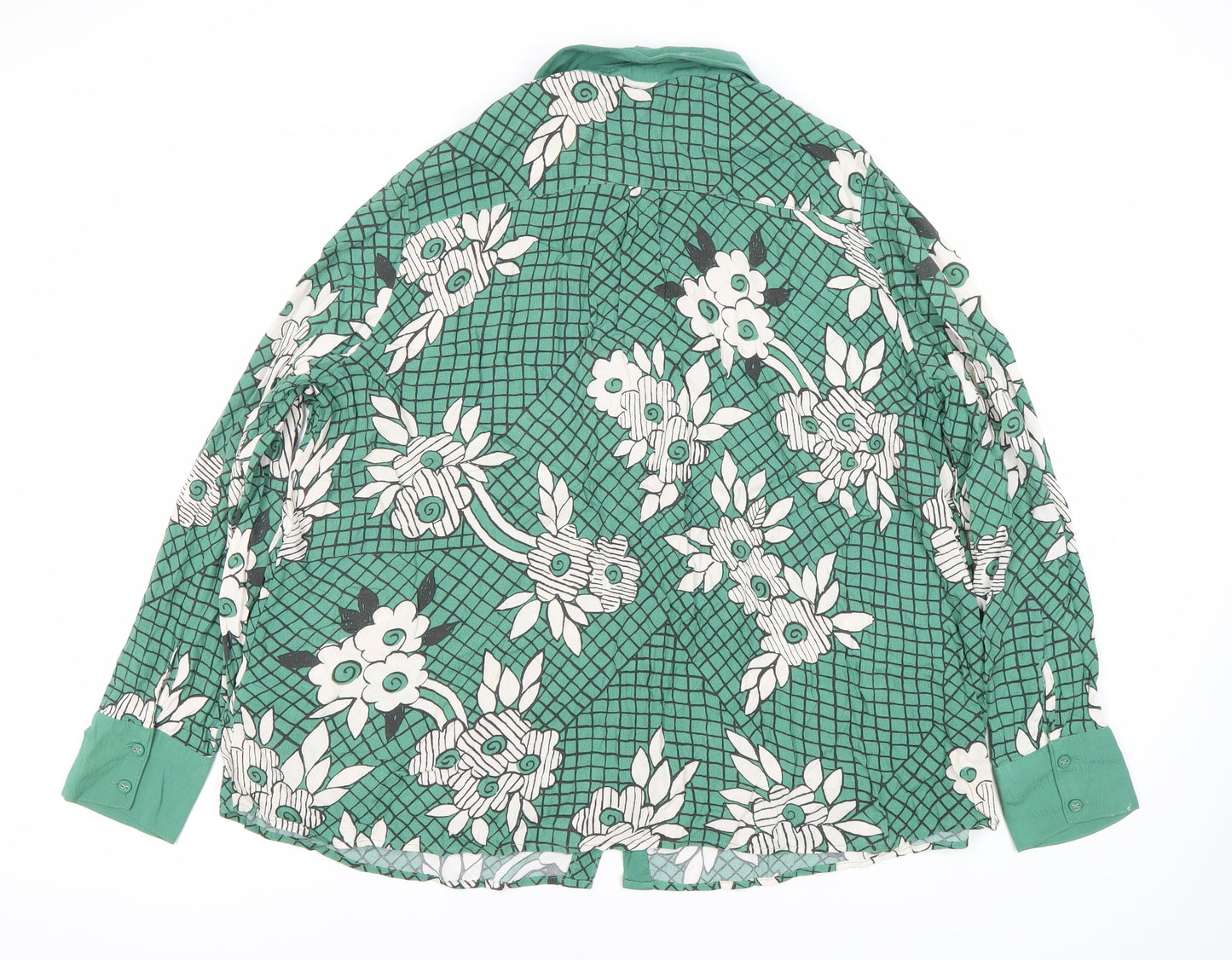 Womens UK Size 20 NEXT Green  Button-Up
