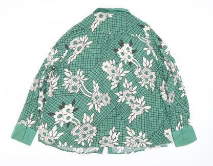 Womens UK Size 20 NEXT Green  Button-Up