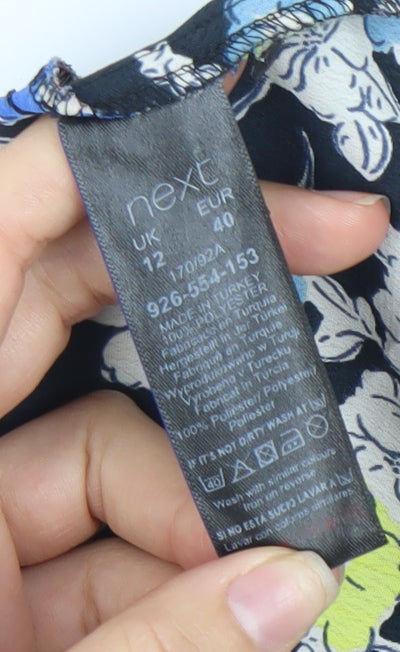 Next Women's Multicoloured Floral Dress Size 12