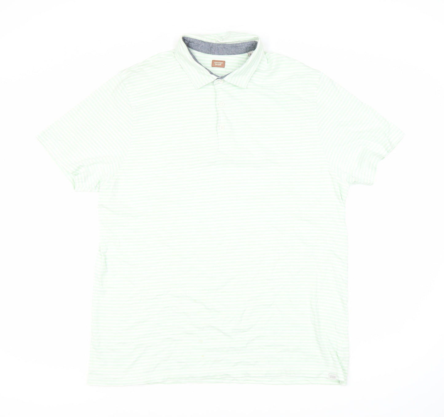 Common People Men's Multicoloured Striped Polo XL