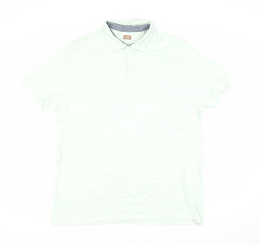 Common People Men's Multicoloured Striped Polo XL