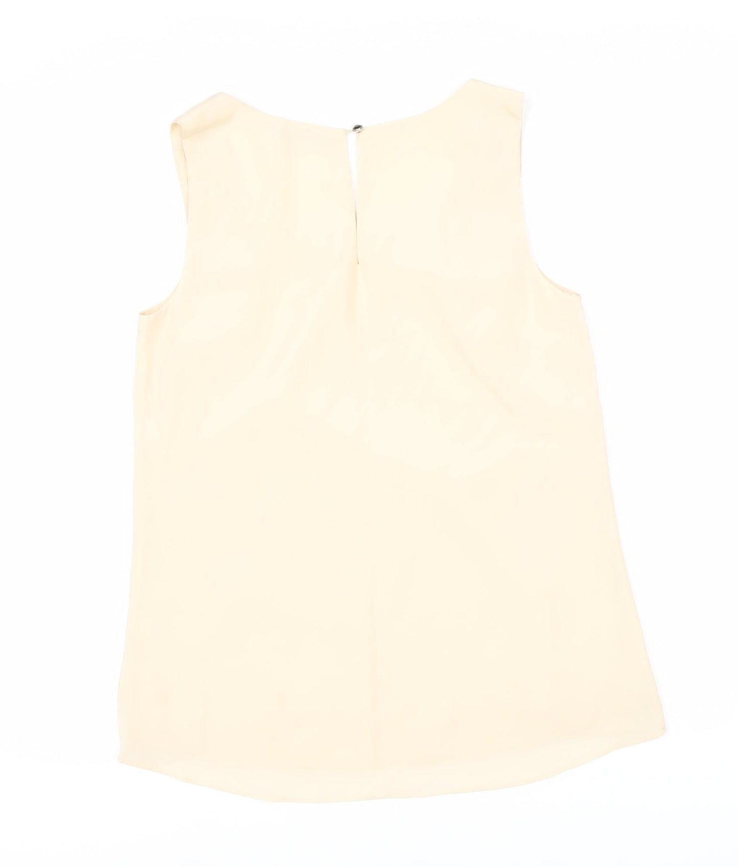 Womens UK Size 10 Oasis Beige Basic Blouse