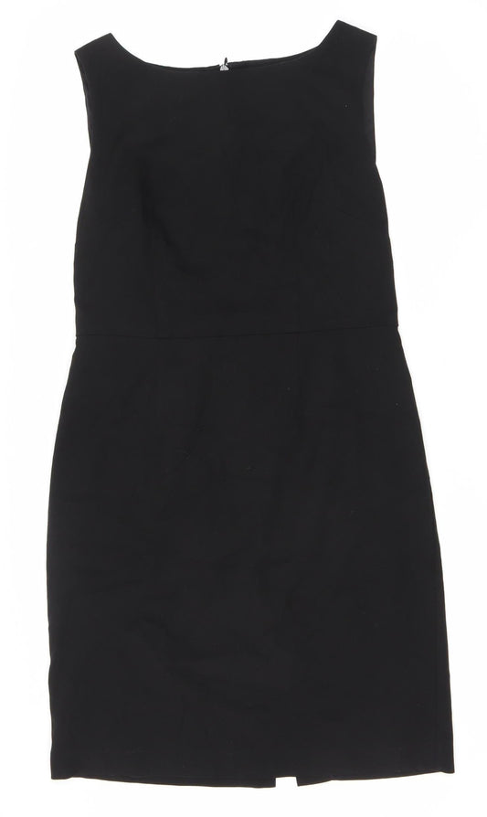 Next Women's Black Sleeveless Sheath Dress Size 12