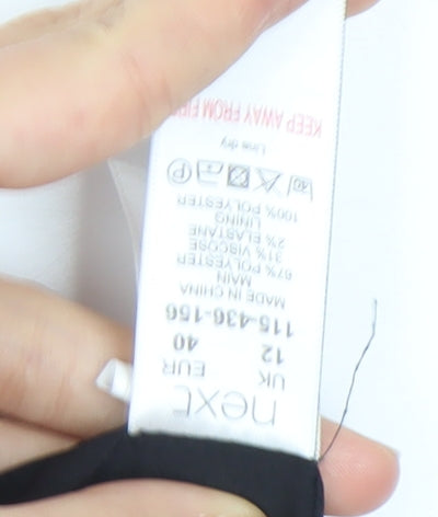 Next Women's Black Sleeveless Sheath Dress Size 12