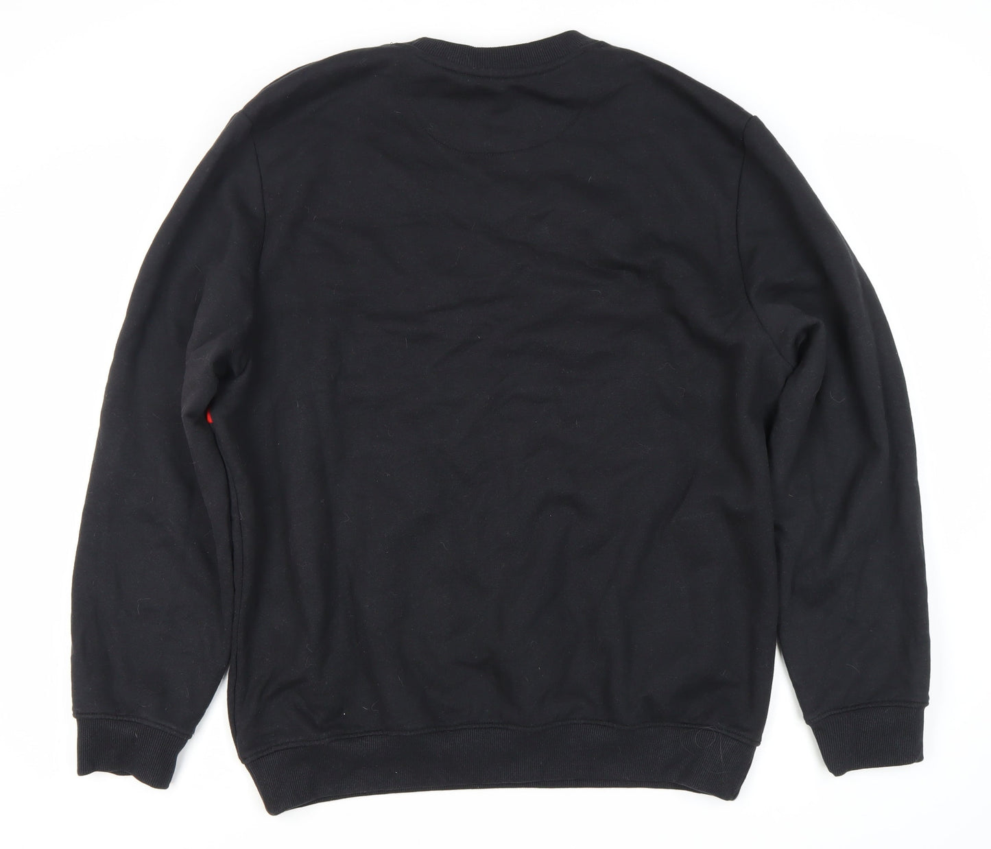 Mens UK Size L boohooMAN Black Pullover Sweatshirt