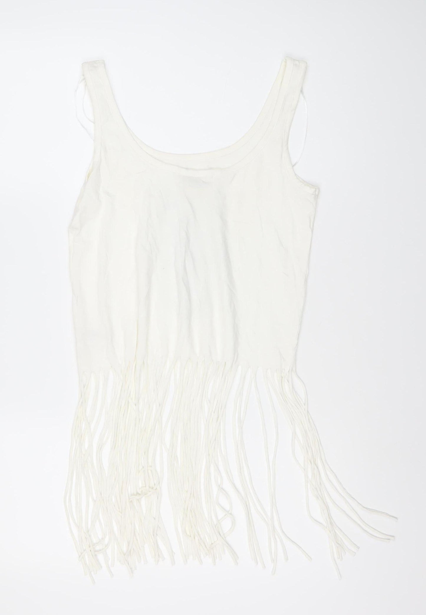 Womens UK Size 10 Lee Cooper White Basic Tank