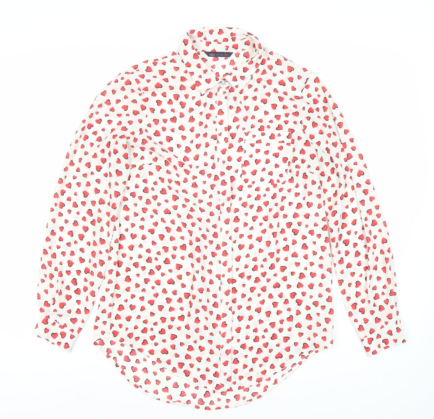 Womens UK Size 8 Marks and Spencer Multicoloured  Button-Up