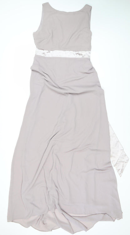 TFNC London Grey Evening Gown for Women Size 12