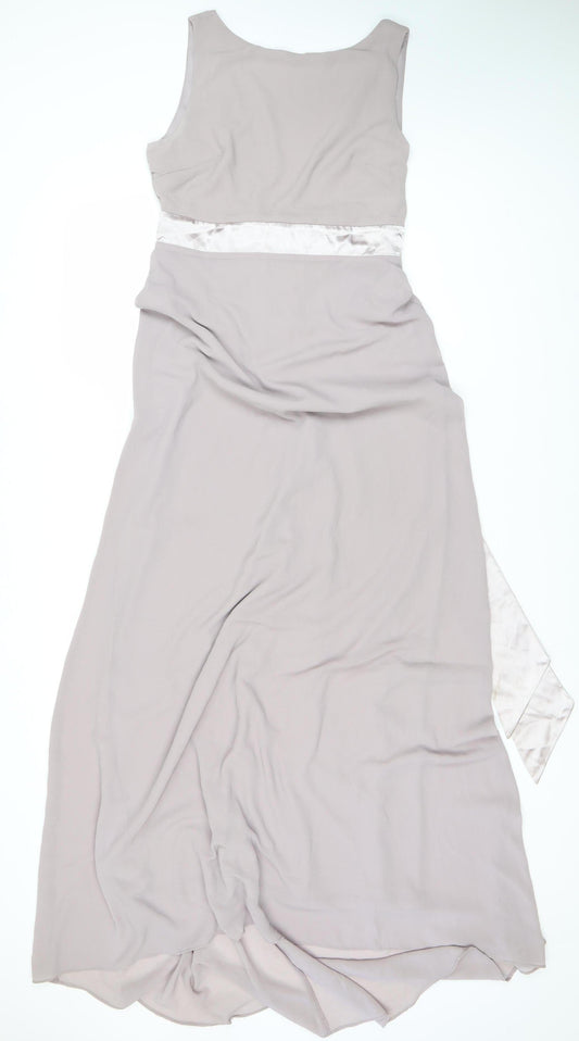 TFNC London Grey Evening Gown for Women Size 12