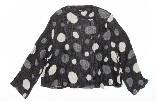 Womens UK Size L No Data Black Basic Jacket